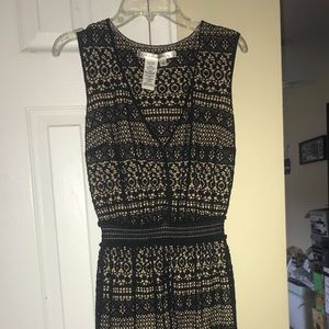 Black and nude dress